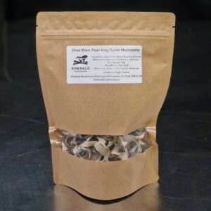Dried Sliced Black Pearl King Oyster Mushrooms 50g Pouch